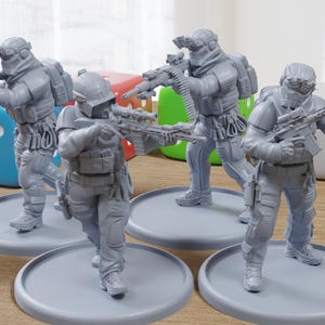 Tactical Troopers - 28mm/32mm Scale 3D Printed Miniatures for Miniature Wargaming & Tabletop RPGs