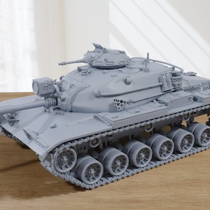 M60 A1 RISE Main Battle Tank - 3D Resin Printed 28mm / 20mm / 15mm Miniature Tabletop Wargaming Combat Vehicle