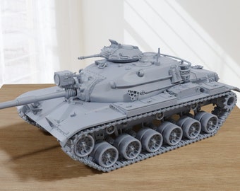 M60 A1 RISE Tank: 28mm/20mm/15mm Resin Miniature Wargaming Vehicle