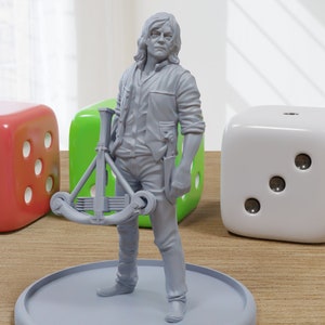 Daryl - 3D Printed Minifigure for Zombie Post Apocalyptic Miniature Tabletop Games TTRPG