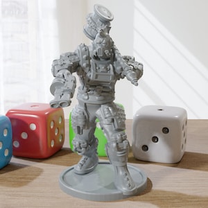 Wasteland Giant - 28mm / 32mm - Post Apocalyptic Minifigure - Ideal Proxy Miniature for Zona Alfa - Fallout Wasteland - Tabletop RPG Games