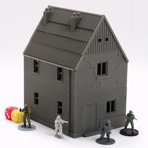 Pools dorpshuis DS-T1 - Wargaming-terras uit WO2 op tafel | Miniatuur 3D-geprint model | Flames of War - Zona Alfa