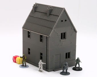 Polish Village House DS-T1 - Tabletop Wargaming WW2 Terrain | Miniature 3D Printed Model | Flames of War - Zona Alfa