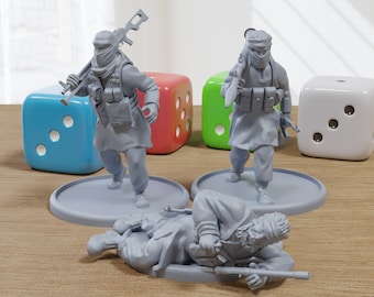 MENA Rebels Alpha WS - Modern Wargaming Miniatures for Tabletop RPG - 28mm / 32mm Scale Minifigures