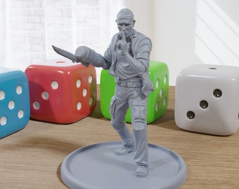 Mark the Iron Hand - 3D Printed Minifigure for Zombie Post Apocalyptic Miniature Tabletop Games TTRPG