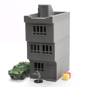 Modern Middle East Urban Building MET_01 - 3D Printed Miniature Wargaming Terrain in Various Scales
