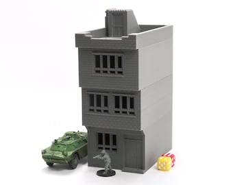 Edificio urbano moderno de Oriente Medio MET_01: terreno para juegos de guerra en miniatura impreso en 3D en varias escalas