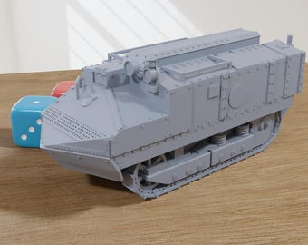 Schneider CA Char Ravitailleur (Frankrijk) WW1-tank - 3D-geprint miniatuur wargaming-gevechtsvoertuig - schaal 28 mm / 20 mm / 15 mm
