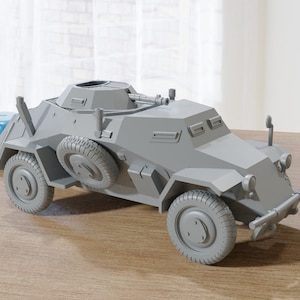 SD.KFZ 223 Germany WW2 light armoured reconnaissance vehicle - 3D Resin Printed 28mm / 20mm / 15mm Miniature Tabletop Wargaming Vehicle
