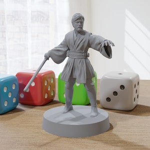 Obi Wan Kenobi - Star Wars Legion 35mm Proxy Miniature for Tabletop RPG