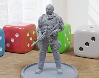 Ghost Spec Ops - 3D Printed Minifigure for Zombie Post Apocalyptic Miniature Tabletop Games TTRPG