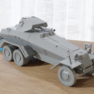 SD.KFZ 231 German WW2 Schwerer Panzerspähwagen - 3D Resin Printed 28mm / 20mm / 15mm Miniature Tabletop Wargaming Vehicle