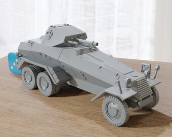 SD.KFZ 231 German WW2 Schwerer Panzerspähwagen - 3D Resin Printed 28mm / 20mm / 15mm Miniature Tabletop Wargaming Vehicle
