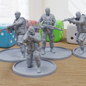 African Militia - 3D Printed - 28mm Scale - Miniature Wargaming Minifigures - Tabletop Wargames