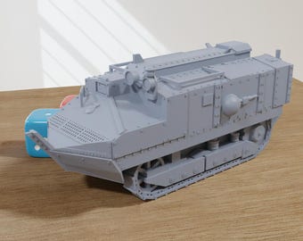 Schneider CA-1 (Frankrijk) WW1-tank - 3D-geprint miniatuur Wargaming-gevechtsvoertuig - schaal 28 mm / 20 mm / 15 mm