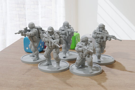 Figurine Soldat US Marines échelle 1/34 - Minifigure En Plastique De 10 Cm, Neuve, Marque Panda