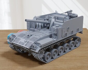 M44 155mm SPH - West German Cold War - 3D Printed Miniature Wargaming Combat Vehicle