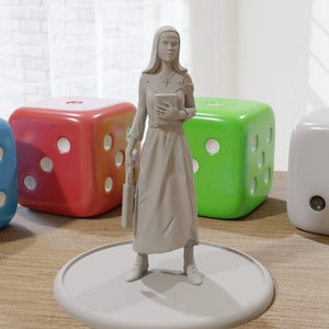 Mad Nun - 28mm / 32mm - Post Apocalyptic Minifigure - Ideal Proxy Miniature for Zona Alfa - Fallout Wasteland - Tabletop RPG Games
