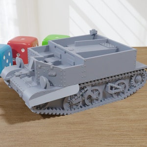 Universal Carrier MK I - British WW2 Vehicle - 3D Resin Printed 28mm / 20mm / 15mm Miniature Tabletop Wargaming