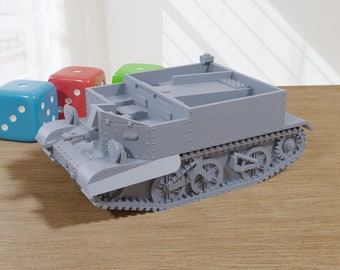 Universal Carrier MK I - British WW2 Vehicle - 3D Resin Printed 28mm / 20mm / 15mm Miniature Tabletop Wargaming