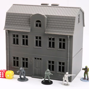 Pools dorpshuis DS-T2 - Wargaming-terras uit WO2 op tafel | Miniatuur 3D-geprint model | Flames of War - Zona Alfa