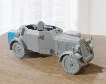 Kfz 13 Maschinengewehr-Kraftwagen WW2 German - 3D Resin Printed 28mm / 20mm / 15mm Miniature Tabletop Wargaming Vehicle