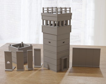 Berlin Wall - Border Defense - Tabletop Wargaming Terrain | Cold War Era | Miniature 3D Printed Model