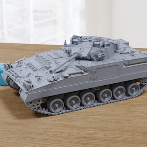 FV510 Warrior + Applique - British Army IFV - 3D Printed Miniature Tabletop Wargaming Combat Vehicle 28mm / 15mm  Scale