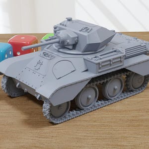Light tank MK-VIII (A25) - 3D Printed Miniature Wargaming Combat Vehicle - 28mm / 20mm / 15mm Scale
