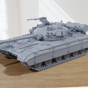T-64B Main Battle Tank - 3D Resin Printed 28mm / 20mm / 15mm Miniature Tabletop Wargaming Vehicle