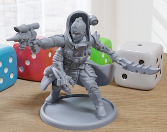 Coven Leader Code Splicer - 3D Printed Proxy Minifigure for Sci-fi Miniature Tabletop Games like Stargrave and Five Parsecs from Home