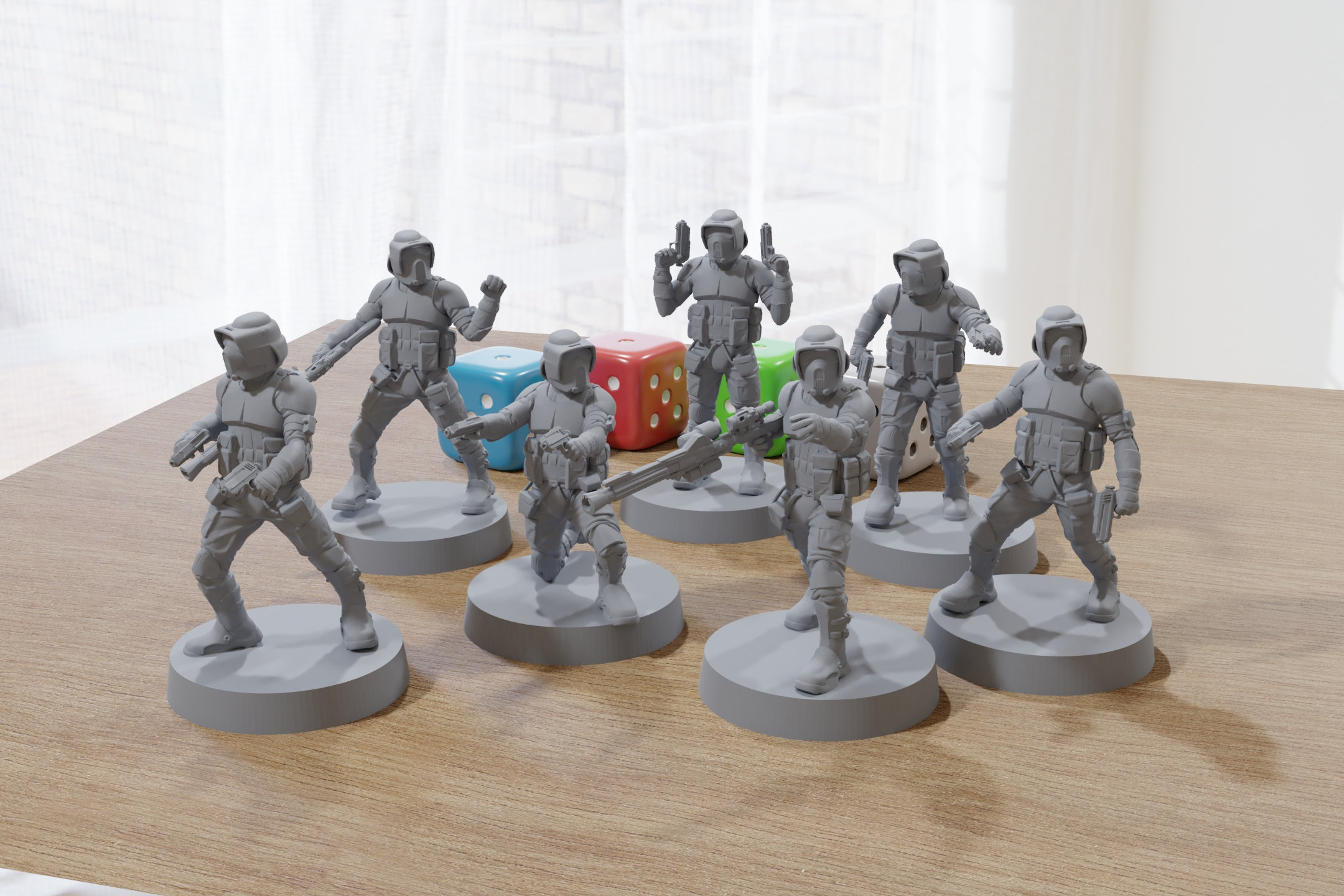 Scout Troopers Star Wars Legion 35mm Proxy Miniature for Tabletop RPG Etsy