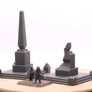 Stalingrad Small Monument - Tabletop Wargaming WW2 Terrain | Proxy 3D Printed Miniature for Bolt Action - Chain of Command - Flames of War