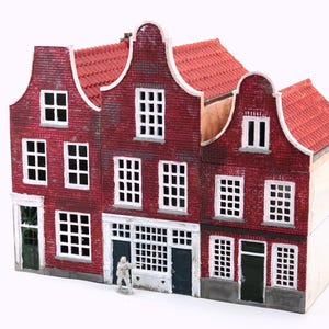 Dutch Canalhouse Delft Set - 3D Printed Miniature Wargaming Terrain 28mm / 20mm / 15mm Scale