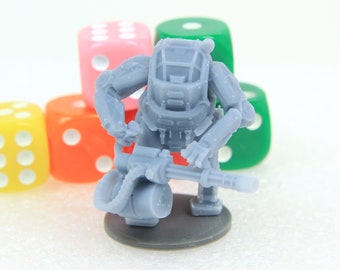 Begemot Exosuit Small Mech 28mm Scale Minifigure for Sci/Fi Tabletop RPG Wargaming