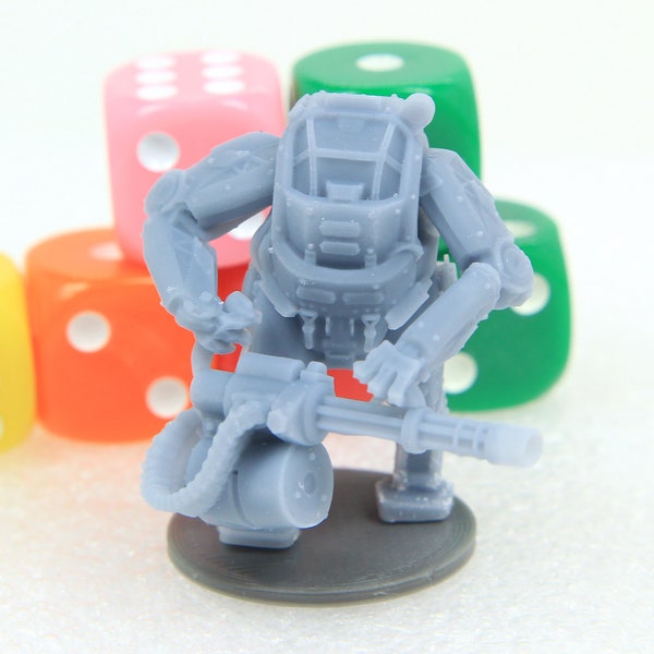 Begemot Exosuit Small Mech 28mm Scale Minifigure for Sci/Fi Tabletop RPG Wargaming