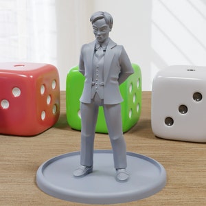 Cyber Business Man - 3D Gedruckte Proxy Minifiguren für Sci-fi / Cyberpunk Miniature Tabletop Spiele