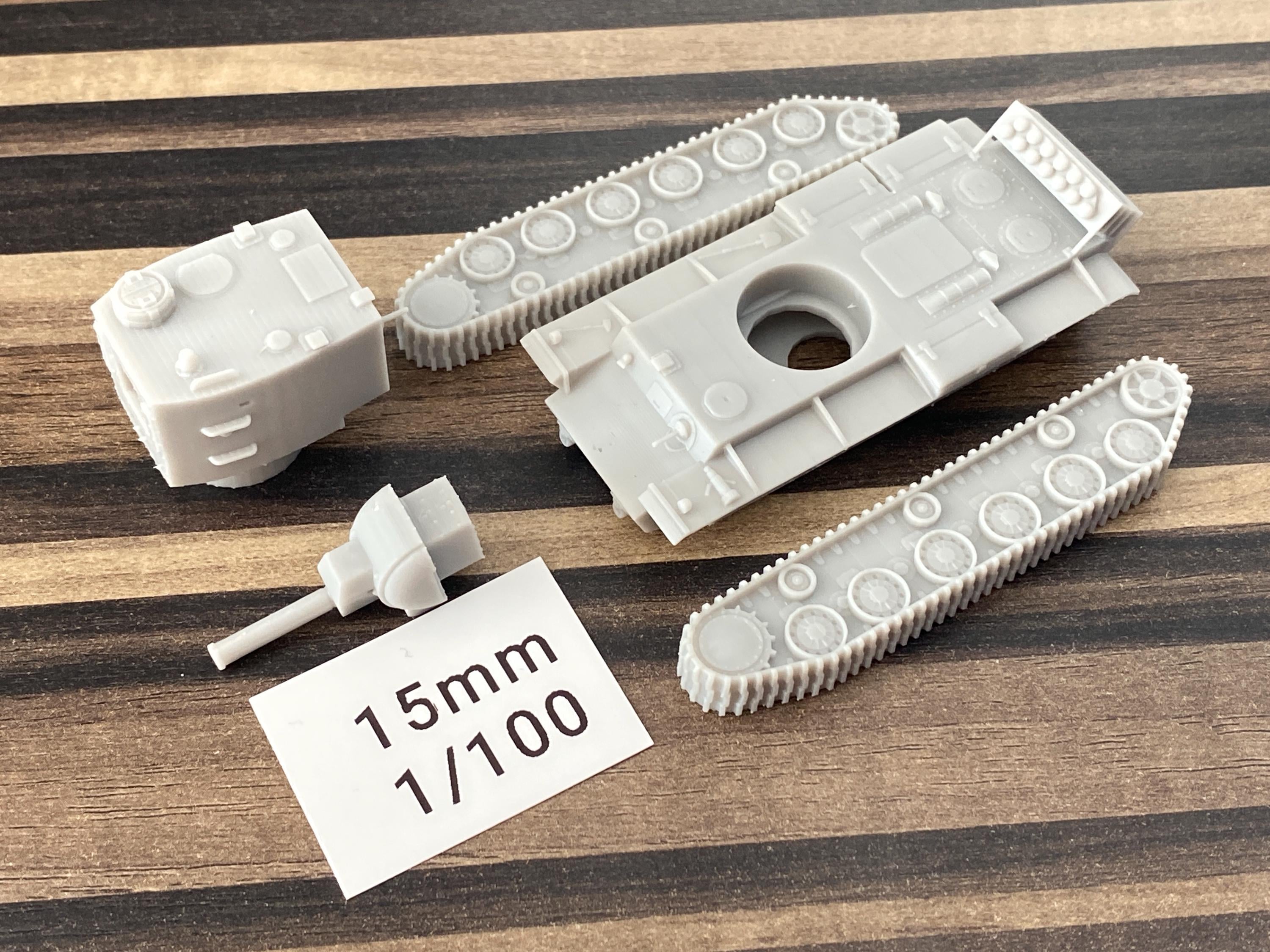 Pz.kpfw. KW II 754 (r) - WW2 German Tank - 3D Resin Printed 28mm / 20mm ...