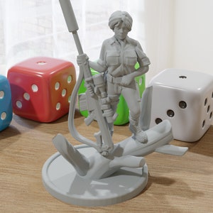 Sniper Girl 28mm/32mm Figure - Modern Wargaming Miniature for Tabletop RPG