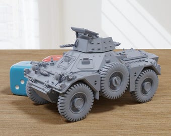 Ferret - British Army Scout Car - 3D Printed Miniature Tabletop Wargaming Combat Vehicle 28mm / 15mm  Scale