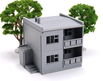 3D Printed East European Apartment Block – Wargaming Terrain, Cold War