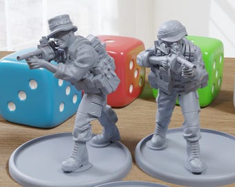 South African Defence Force MGL Grenadiers - Miniature Tabletop Wargaming - 3D Printed 28mm / 32mm Minifigures