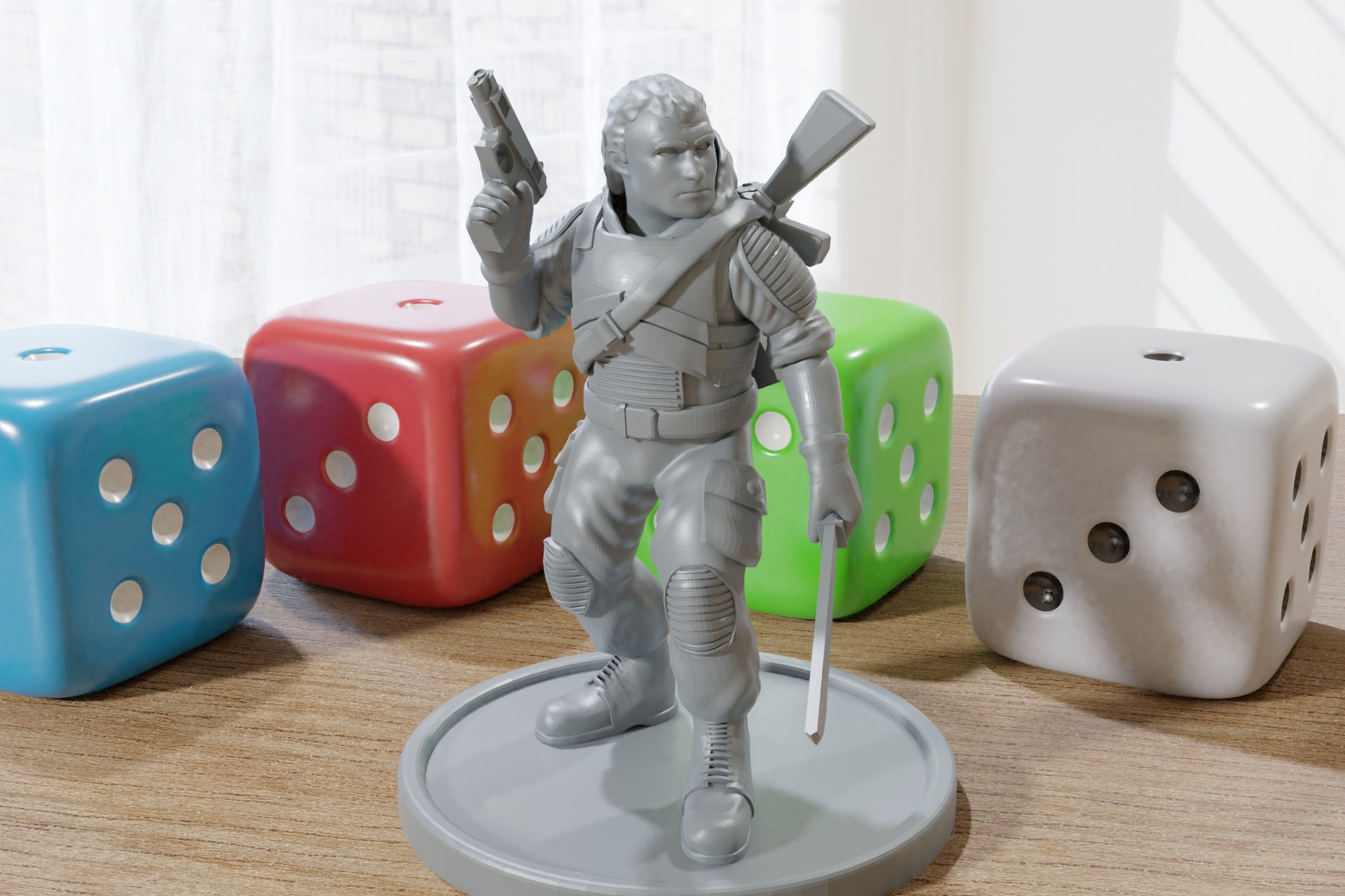 Zone Guide (stalker) - ZONA ALFA - 28mm / 32mm Minifigure - Modern
