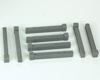 Rock Bottom Town Walls  - Tabletop Wargaming WW2 Terrain 28mm Miniature 3D Printed Model | Bolt Action
