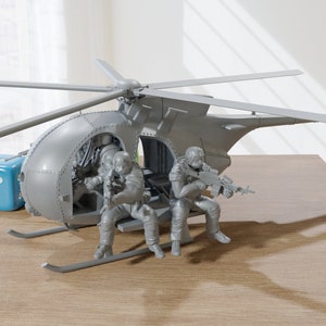 Killer Egg - Boeing MH-6M Little Bird - Modern Wargaming Miniatures for Tabletop RPG - 28mm Scale Helicopter