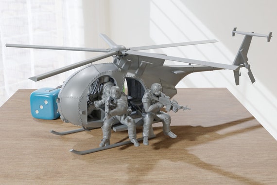 The Ultimate Soldier AH-6 Little Bird Helicopter W/ 1 Figure 1/6 NEW Model  Kit | eBay