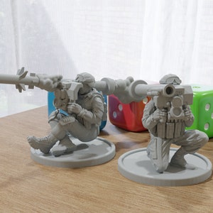 Javelin Soldier 28mm/32mm Minifigures - Modern Wargaming Miniature for Tabletop RPG