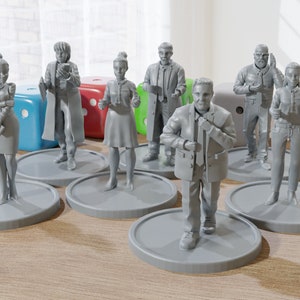 Civiles de oficina: miniaturas impresas en 3D: Modern Wargaming, escala 28 mm/32 mm