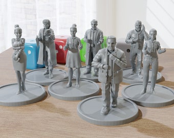 Office Civilians - 3D Printed Mini's - Modern Wargaming 28mm / 32mm Scale