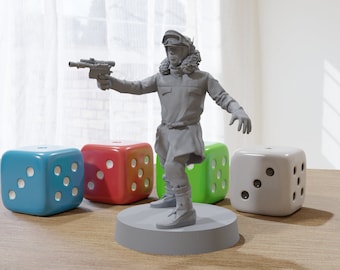 Han Solo - Battle of Hoth - Star Wars Legion 35mm Proxy Miniature